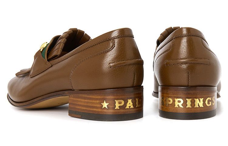 (WMNS) GUCCI With Web And Interlocking G Loafer 'Brown' 700182-0G0P0-2360 sold by KicksCrew product image thumbnail 5