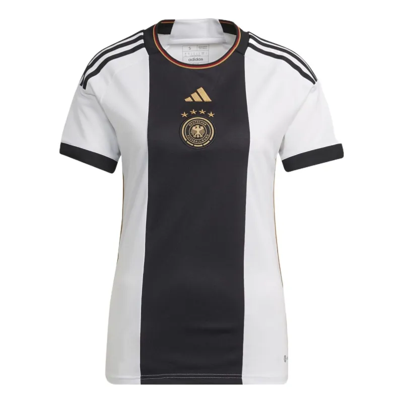 (WMNS) adidas Germany 22 Home Jersey 'White Black' HF1474 sold by KicksCrew