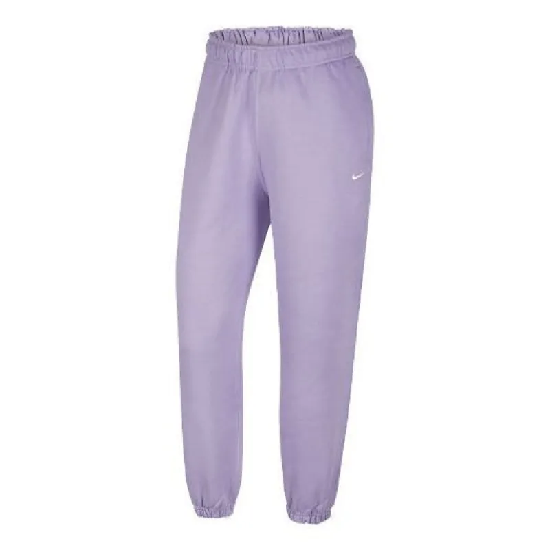 (WMNS) Nike NRG Solo Swoosh Fleece Pants Asia Sizing 'Urban Lilac' DA0334-563 sold by KicksCrew