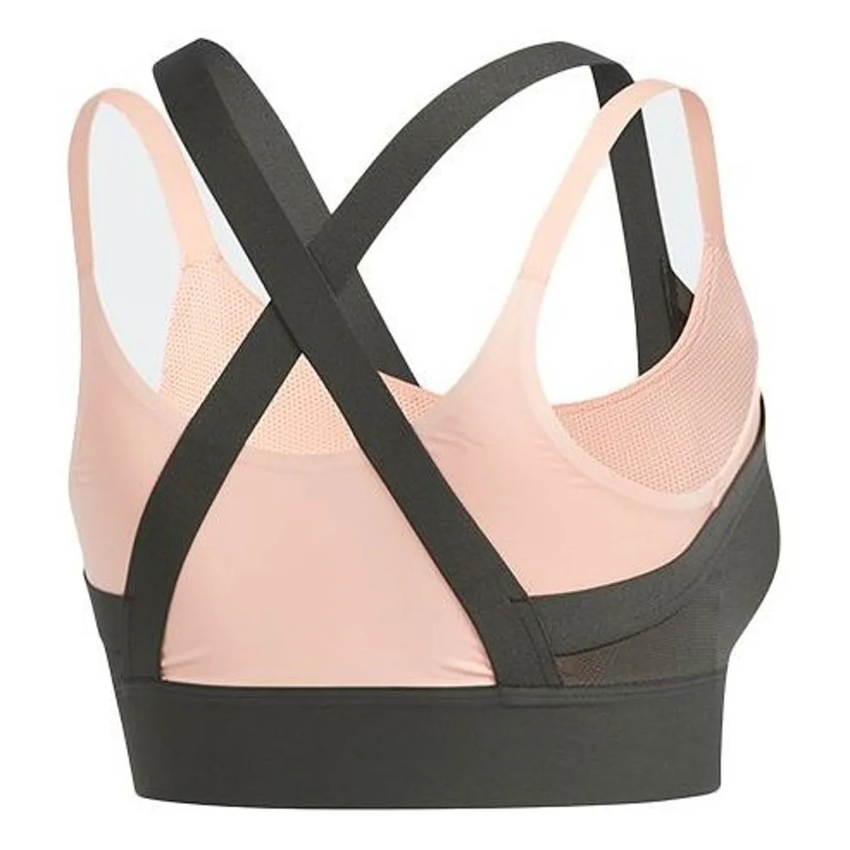 (WMNS) adidas All Me Layered Sports Bra 'Green Pink' DZ6089 sold by KicksCrew product image thumbnail 2