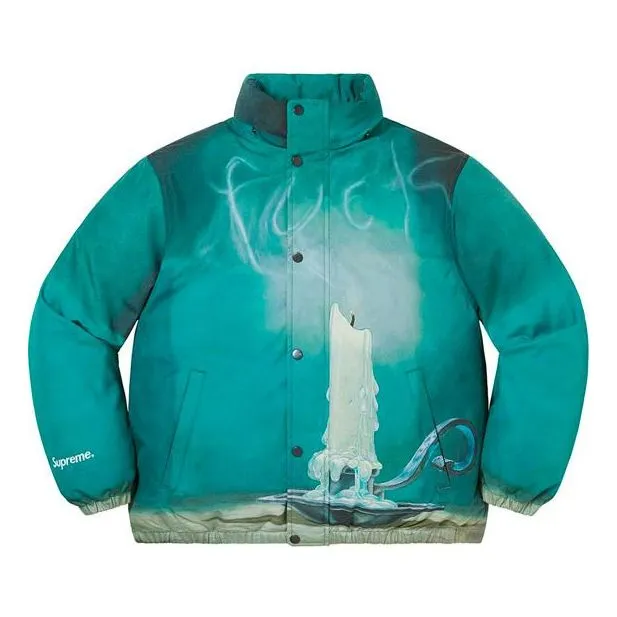 Supreme Fuck Down Jacket 'Teal' SUP-SS21-422 sold by KicksCrew product image thumbnail 4