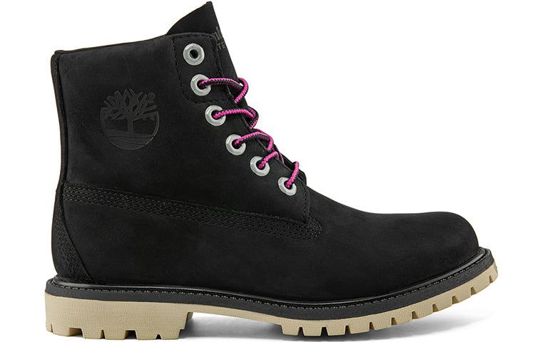 (WMNS) Timberland Paninara Collarless 6 Inch Wide Fit Waterproof Boots 'Black Nubuck' A2M2QW sold by KicksCrew product image thumbnail 2