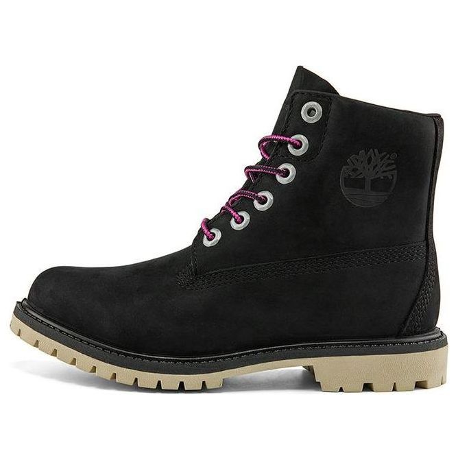 (WMNS) Timberland Paninara Collarless 6 Inch Wide Fit Waterproof Boots 'Black Nubuck' A2M2QW sold by KicksCrew