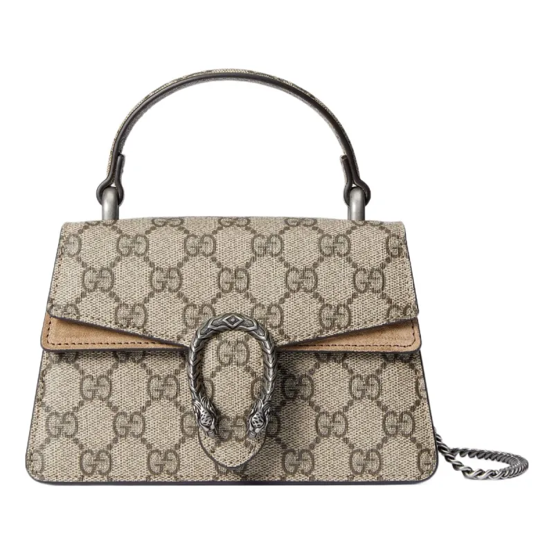 (WMNS) Gucci Dionysus Mini Top Handle Bag 'Beige Ebony' 752029-KHNRN-8642 sold by KicksCrew