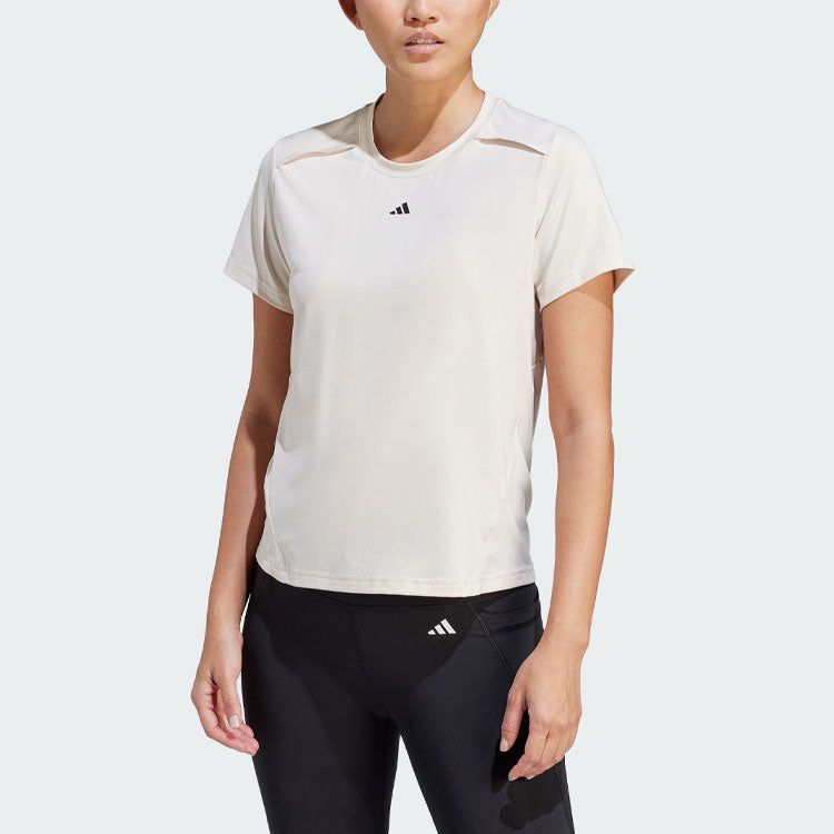 (WMNS) adidas Power Logo T-Shirt 'White' IN6209 sold by KicksCrew product image thumbnail 2