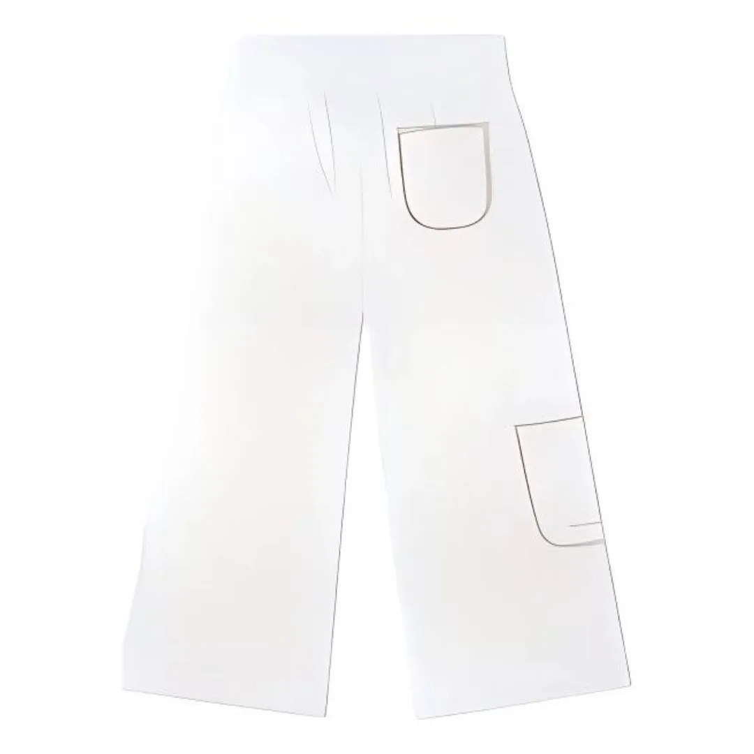 (WMNS) Converse Knit Cargo Straight Casual Pants 'White' 10021453-A02 sold by KicksCrew