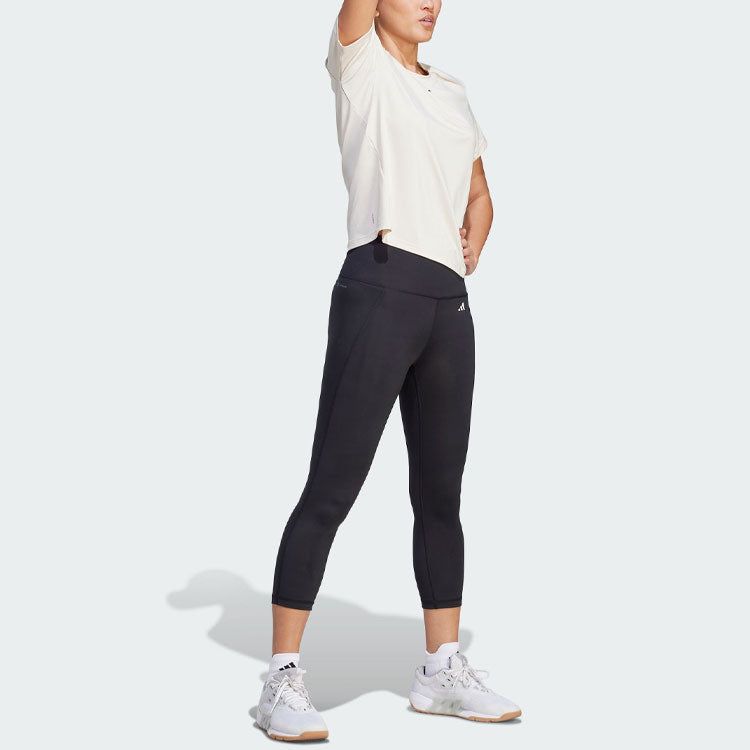 (WMNS) adidas Power Logo T-Shirt 'White' IN6209 sold by KicksCrew product image thumbnail 4