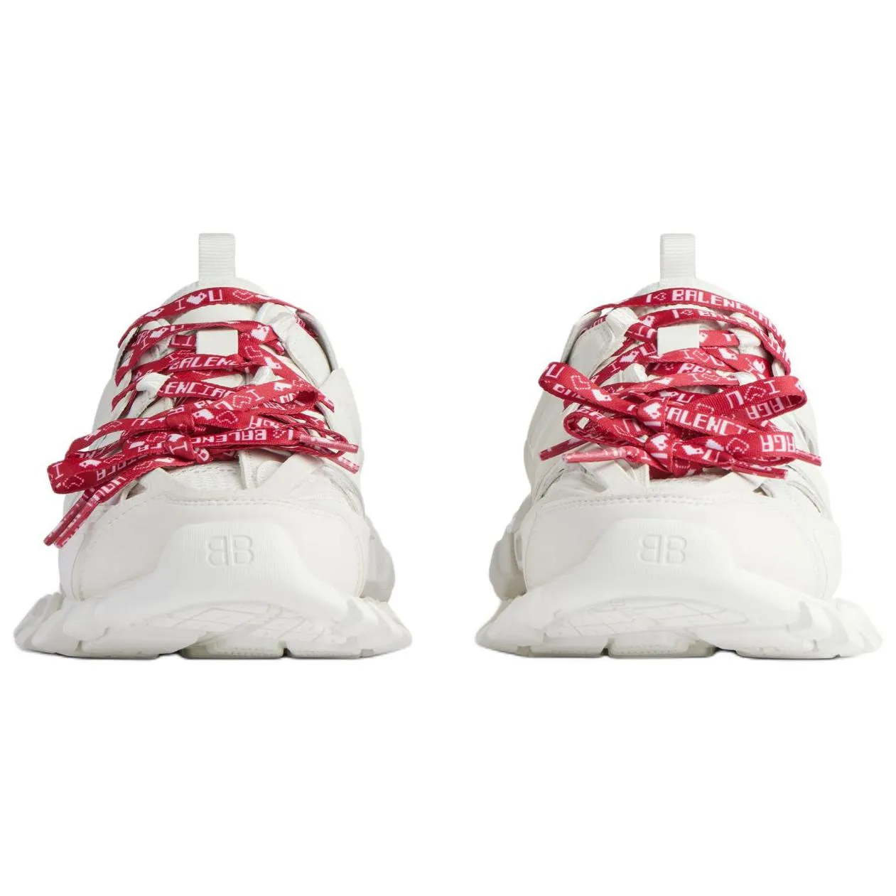 (WMNS) Balenciaga Track Mules 'White Red' 653813W3TR69060 sold by KicksCrew product image thumbnail 4