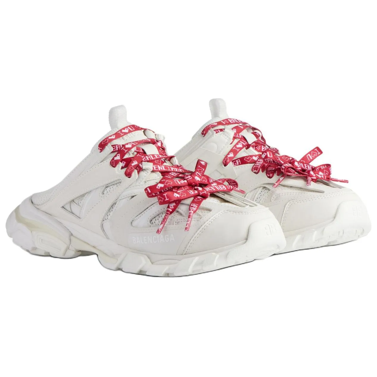 (WMNS) Balenciaga Track Mules 'White Red' 653813W3TR69060 sold by KicksCrew product image thumbnail 3