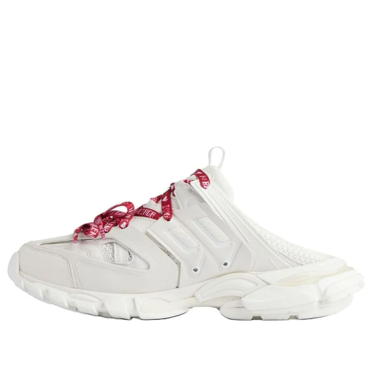 (WMNS) Balenciaga Track Mules 'White Red' 653813W3TR69060 sold by KicksCrew