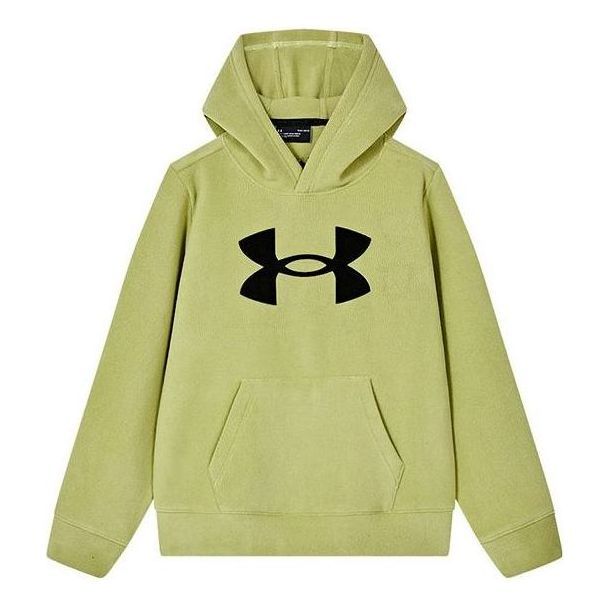 (GS) Under Armour Logo Graphic Hoodie 'Yellow Black' 234104136 sold by KicksCrew