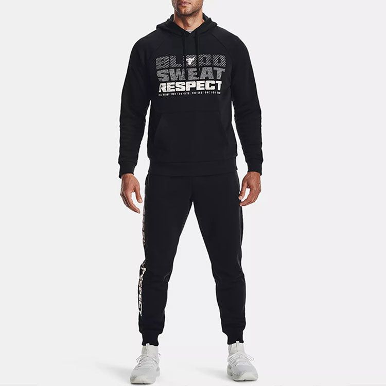 Under Armour Project Rock Rival Fleece Joggers 'Black' 1367111-001 sold by KicksCrew product image thumbnail 3