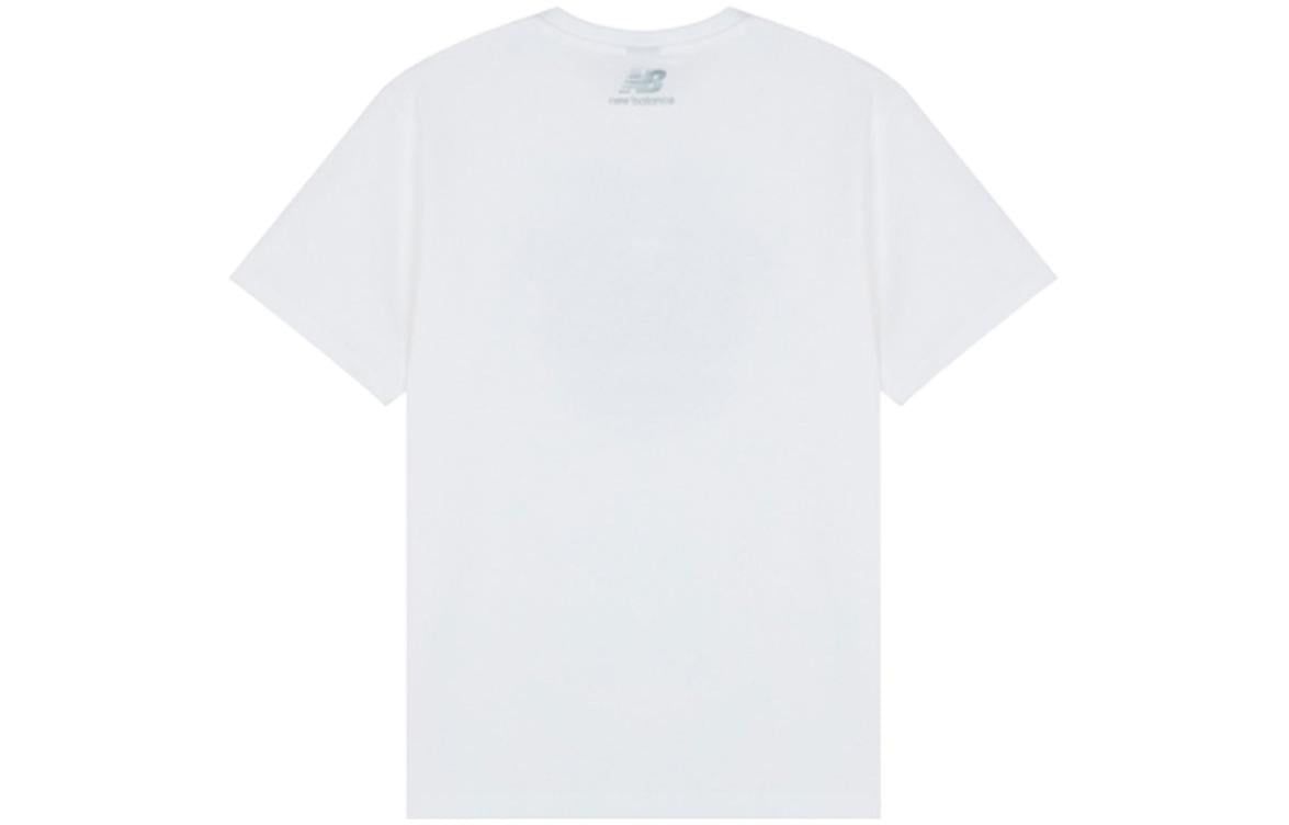 New Balance Logo Casual Tee 'White Blue' AMT22388-WT sold by KicksCrew product image thumbnail 2