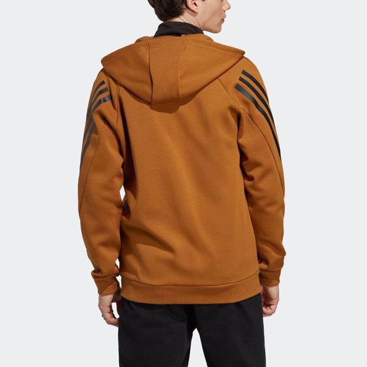 adidas Future Icons 3-Stripes Full-Zip Hoodie 'Bronze Strata' IC8260 sold by KicksCrew product image thumbnail 3