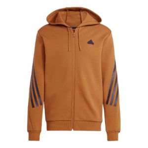 adidas Future Icons 3-Stripes Full-Zip Hoodie 'Bronze Strata' IC8260 sold by KicksCrew