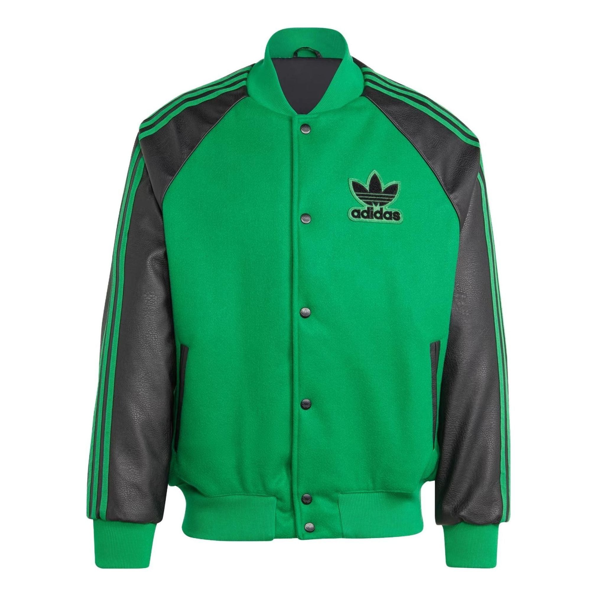 Adidas Originals SST Bomber Jacket 'Green Black' HZ0696 sold by KicksCrew