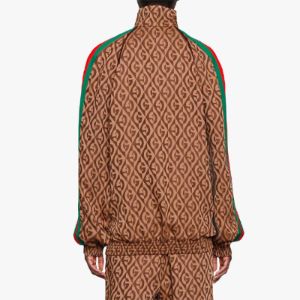 (WMNS) Gucci G Rhombus Jacket 'Brown' 596002-XJBUT-2100 sold by KicksCrew