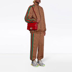 (WMNS) Gucci G Rhombus Jacket 'Brown' 596002-XJBUT-2100 sold by KicksCrew