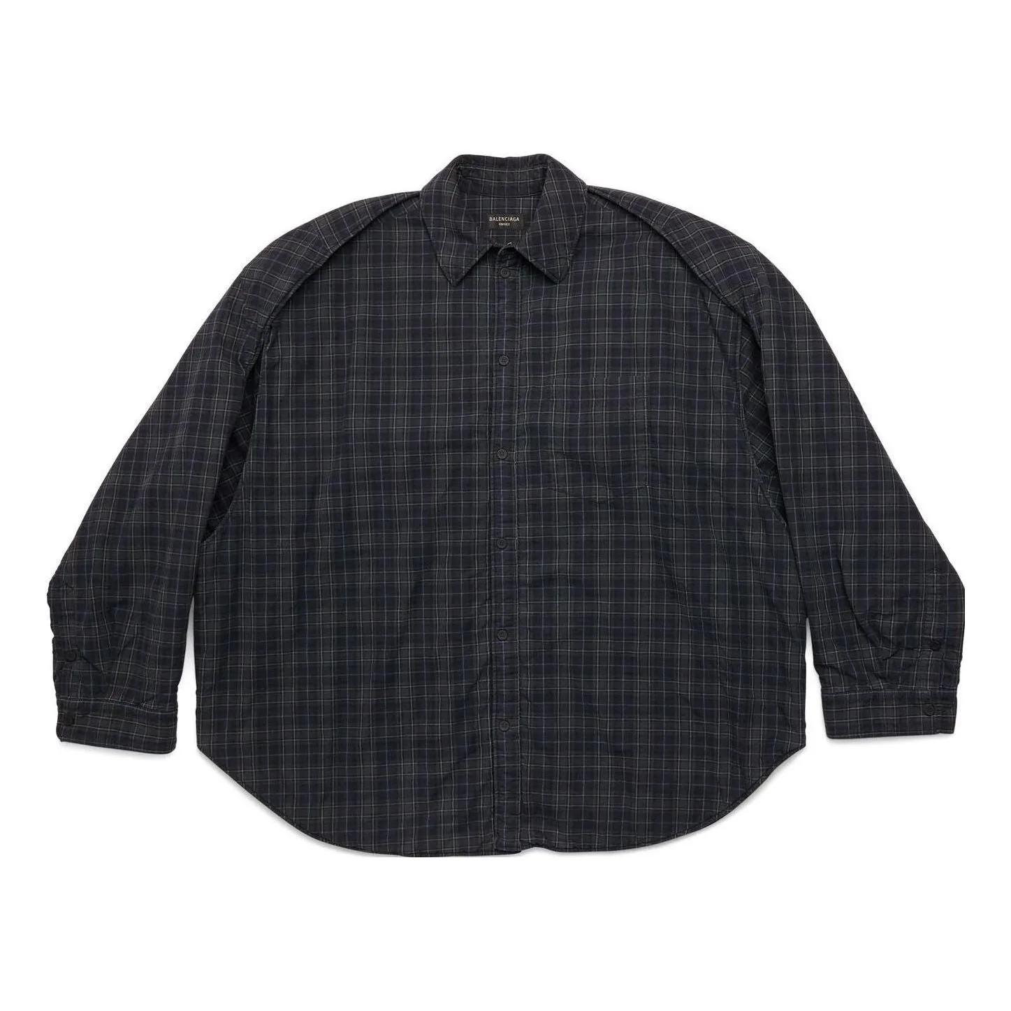 Balenciaga Detachable Sleeves Shirt Large Fit 'Grey' 751728TOM172952 sold by KicksCrew