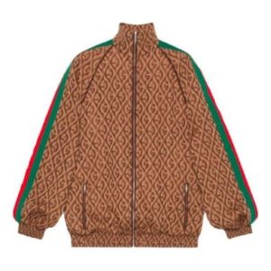 (WMNS) Gucci G Rhombus Jacket 'Brown' 596002-XJBUT-2100 sold by KicksCrew