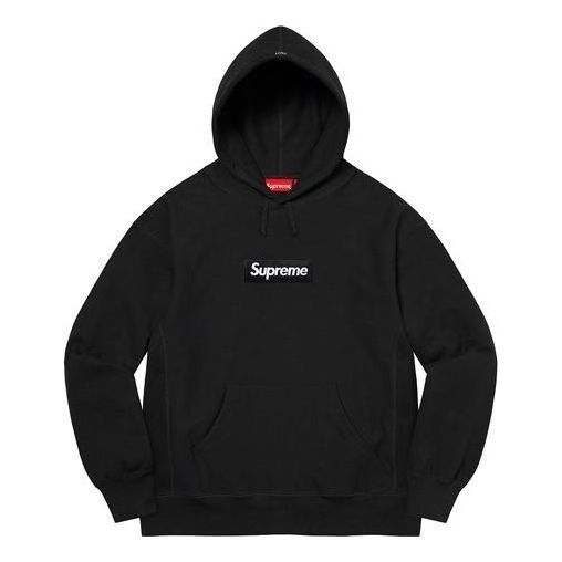 Supreme Box Logo Hooded Sweatshirt 'Black White' SUP-FW21-353 sold by KicksCrew