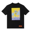 (WMNS) HERON PRESTON SS22 Printed Crewneck T-Shirt 'Black' HWAA023S22JER0011018 sold by KicksCrew