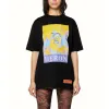 (WMNS) HERON PRESTON SS22 Printed Crewneck T-Shirt 'Black' HWAA023S22JER0011018 sold by KicksCrew