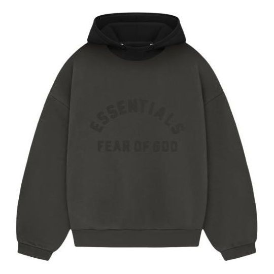 Fear of God Essentials SS24 Nylon Fleece Hoodie 'Ink Jet Fear of God Essentials SS24 Nylon Fleece Hoodie 'Ink Jet