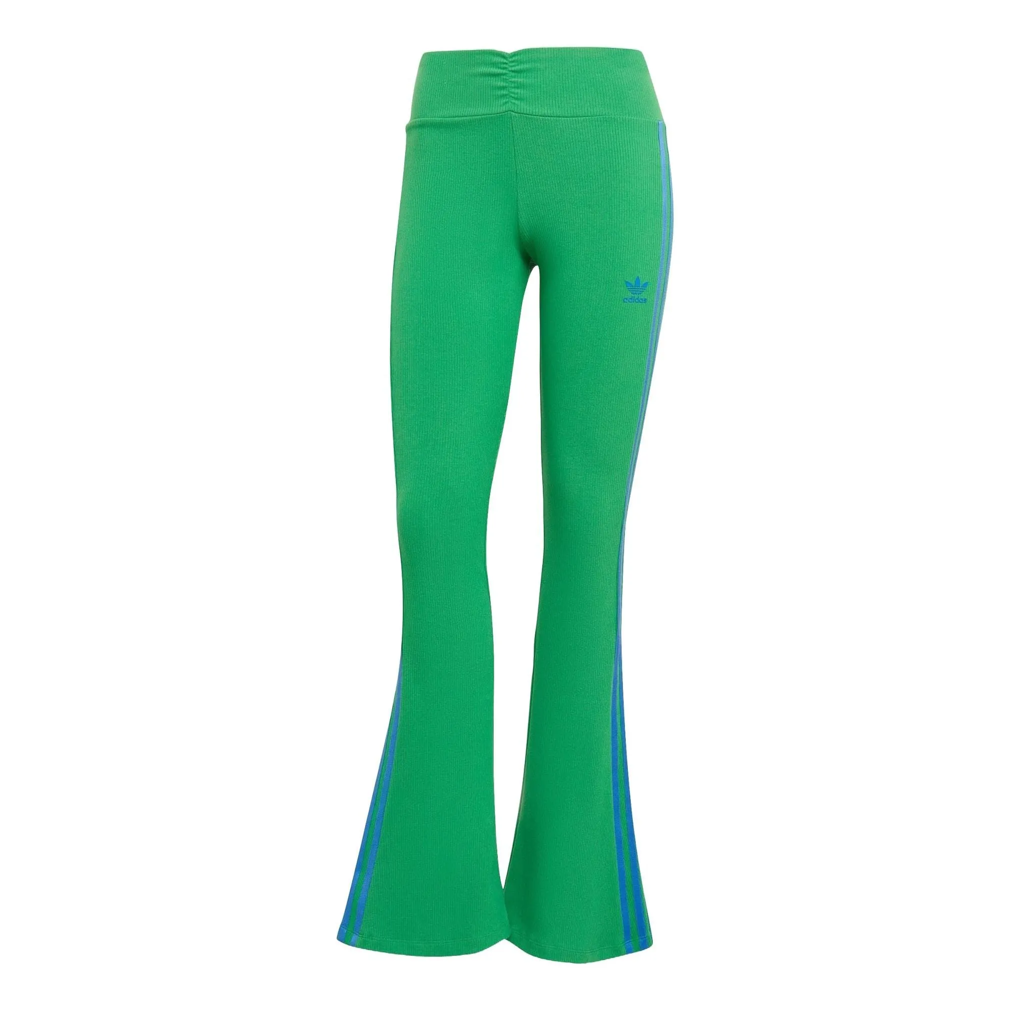 (WMNS) adidas Originals Rib Flared Leggings Asia Sizing 'Green' JG8046 sold by KicksCrew