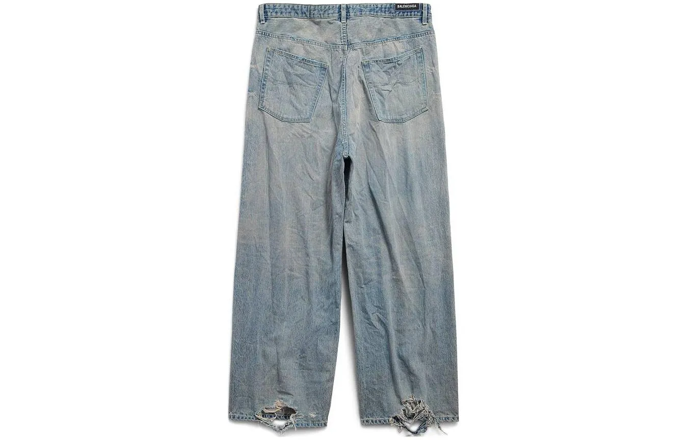 Balenciaga Oversized Baggy Pants 'Light Blue' 786643TQW556379 sold by KicksCrew product image thumbnail 2