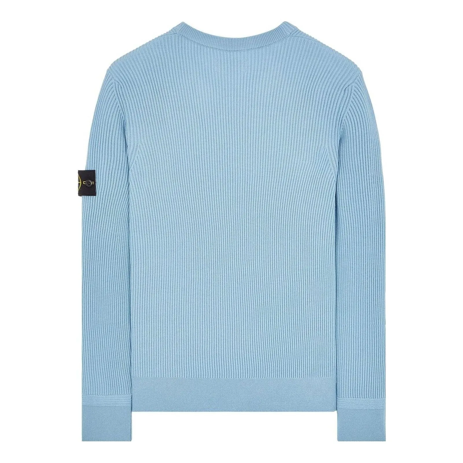 STONE ISLAND Logo Patch Crewneck Knitted Sweater 'Sky Blue' 7915553C2-V0041 sold by KicksCrew product image thumbnail 2