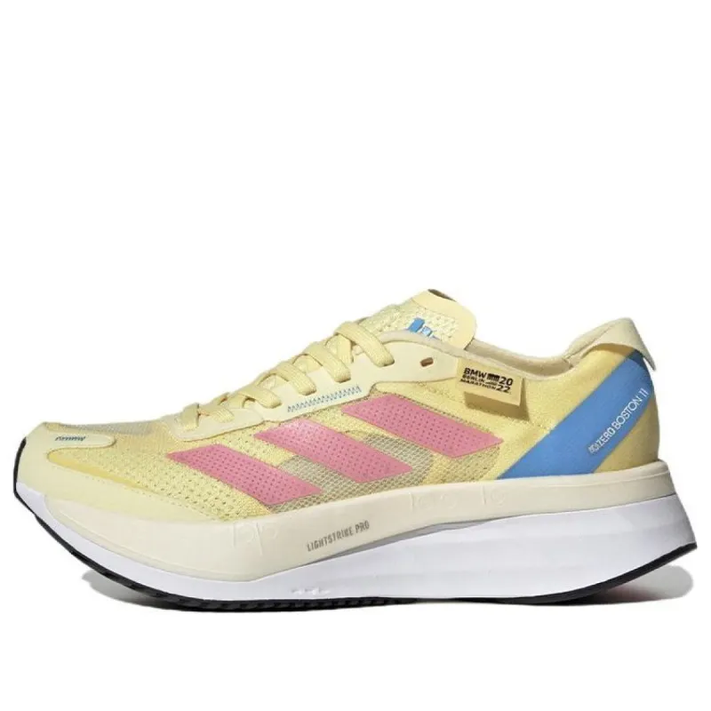 (WMNS) Adidas Adizero Boston 11 Berlin 'Yellow Bliss Pink' HP9544 sold by KicksCrew