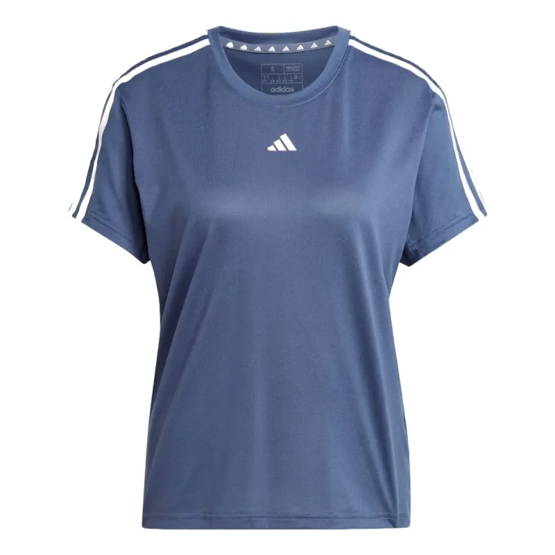 (WMNS) adidas AEROREADY Train Essentials 3-Stripes T-shirt Asia Sizing 'Preloved Ink' IS4219 sold by KicksCrew