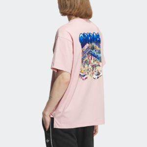 adidas originals x Monkey Kingdom GFX T-shirt 'Pink' IP1793 sold by KicksCrew