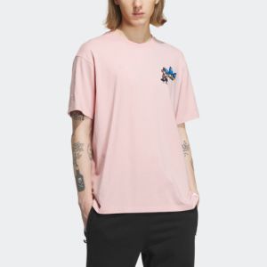 adidas originals x Monkey Kingdom GFX T-shirt 'Pink' IP1793 sold by KicksCrew