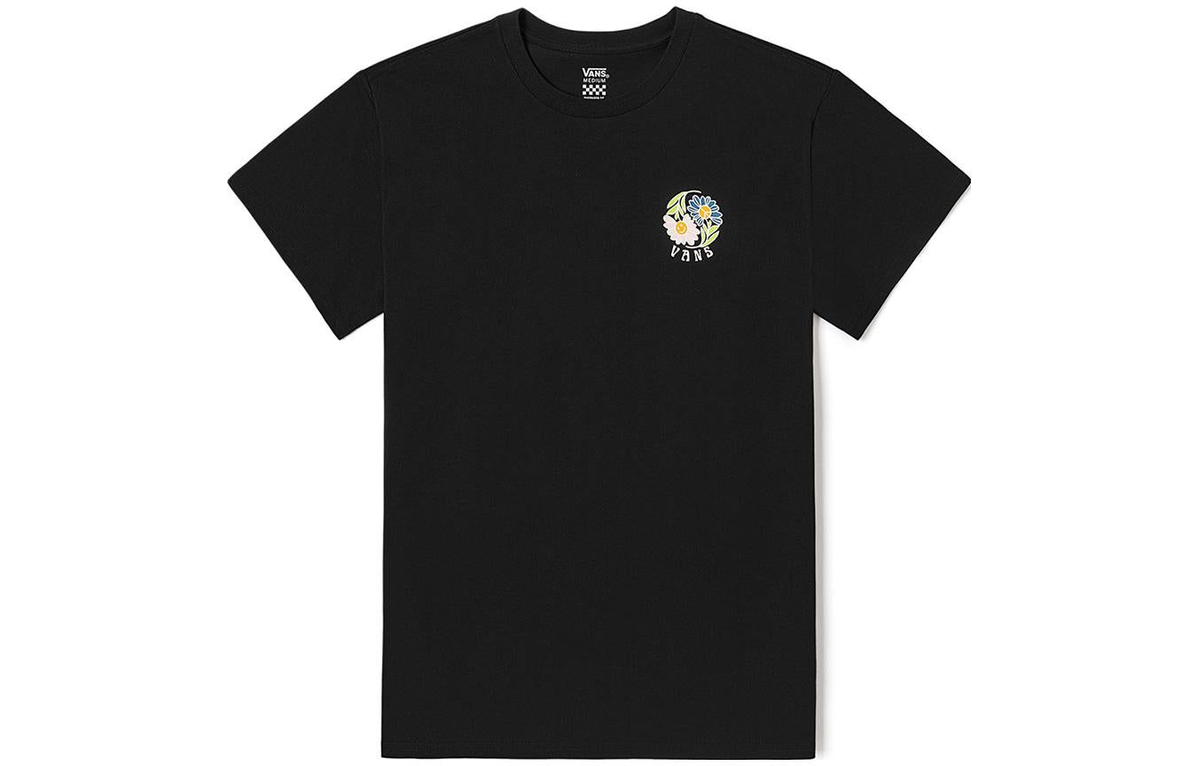 (WMNS) Vans Flower T-shirt 'Black' VN0008ZDBLK sold by KicksCrew