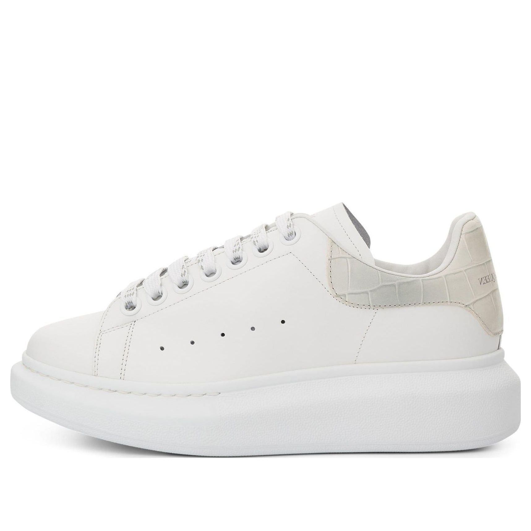 (WMNS) Alexander McQueen Oversized Low-Top Sneakers 'White Beige' 718233WICG68959 sold by KicksCrew