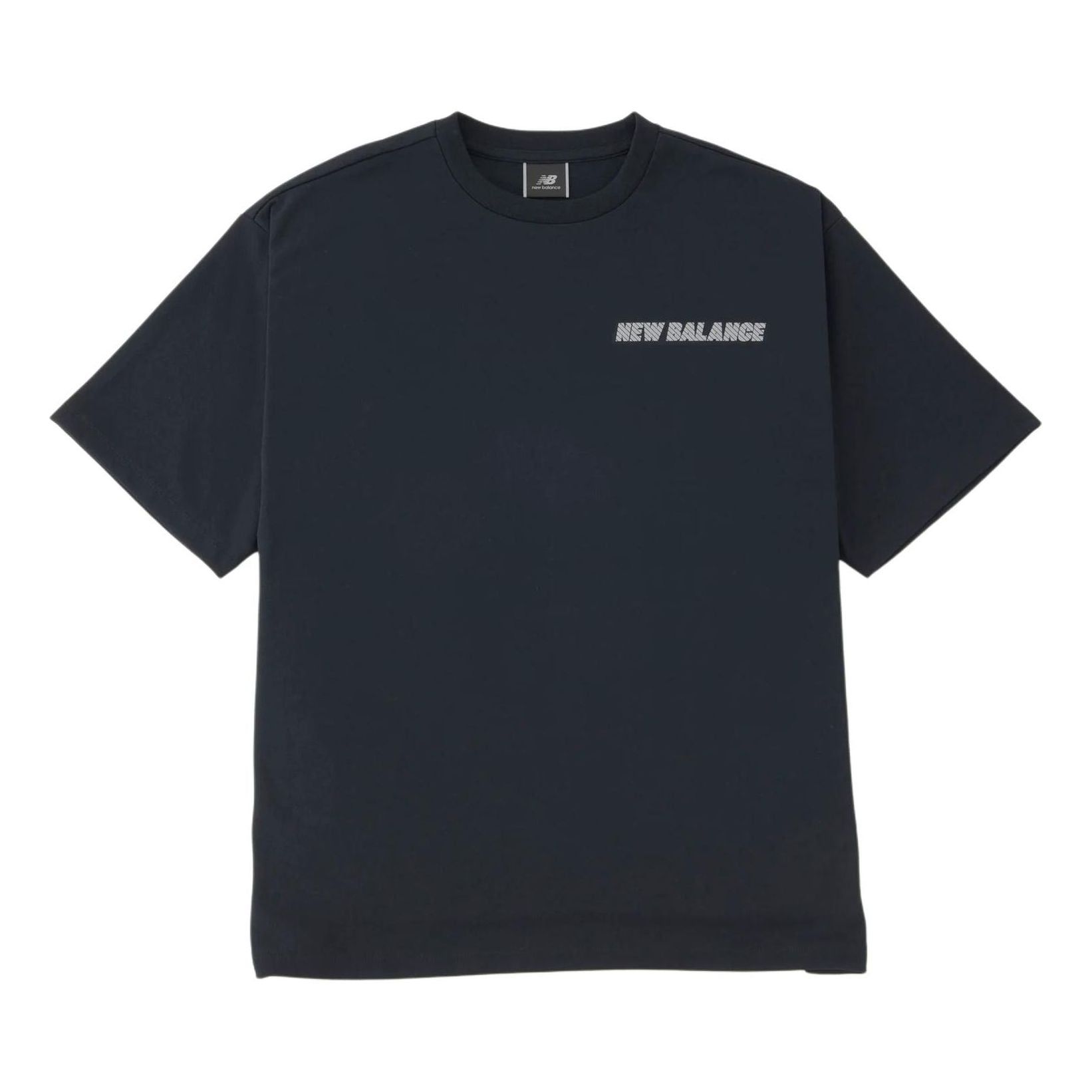 New Balance MET24 Reflection NB Logo T-Shirt 'Black' AMT45005-BK sold by KicksCrew