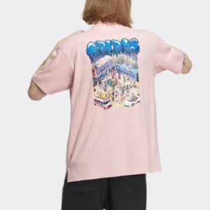 adidas originals x Monkey Kingdom GFX T-shirt 'Pink' IP1793 sold by KicksCrew