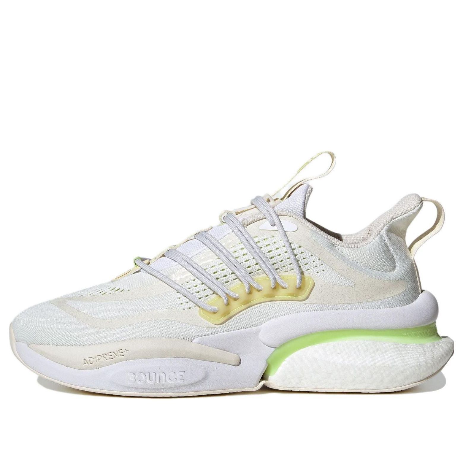 Adidas AlphaBoost V1 Running Shoes 'White Yellow' IG3072 sold by KicksCrew