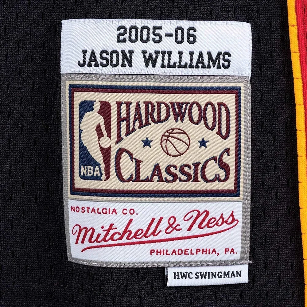 Mitchell & Ness x NBA Miami Heat Road 2005-06 Swingman Jersey 'Jason Williams 55' SMJYAC18018-MHEBLCK05JWI sold by KicksCrew product image thumbnail 3