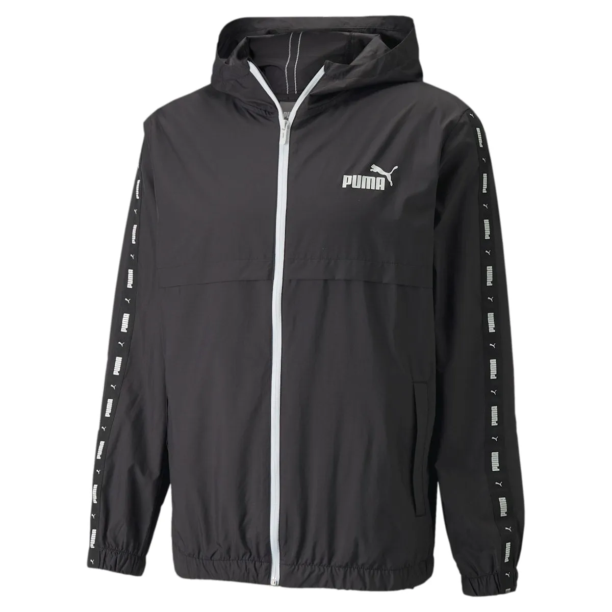PUMA Esstape Windbreaker Jacket 'Black' 847477-01 sold by KicksCrew