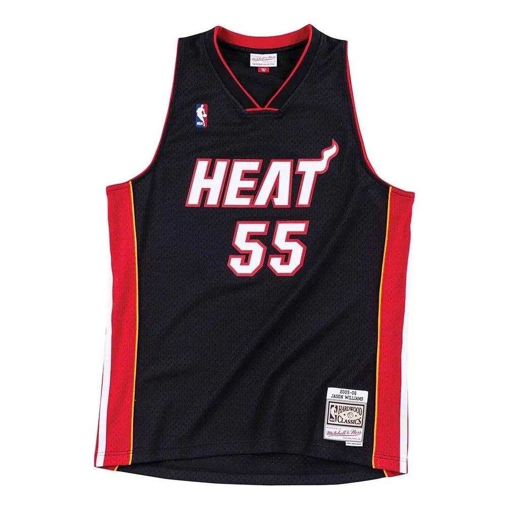 Mitchell & Ness x NBA Miami Heat Road 2005-06 Swingman Jersey 'Jason Williams 55' SMJYAC18018-MHEBLCK05JWI sold by KicksCrew