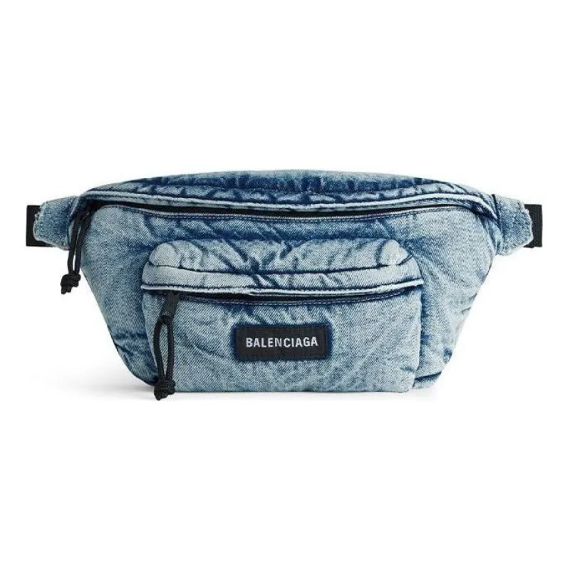 Balenciaga Explorer Beltpack Denim 'Faded Blue' 7558032AAHB4652 made by Balenciaga