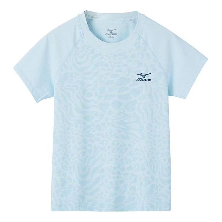 (GS) Mizuno Sportwear T-shirt 'Blue' 32CA3452 sold by KicksCrew