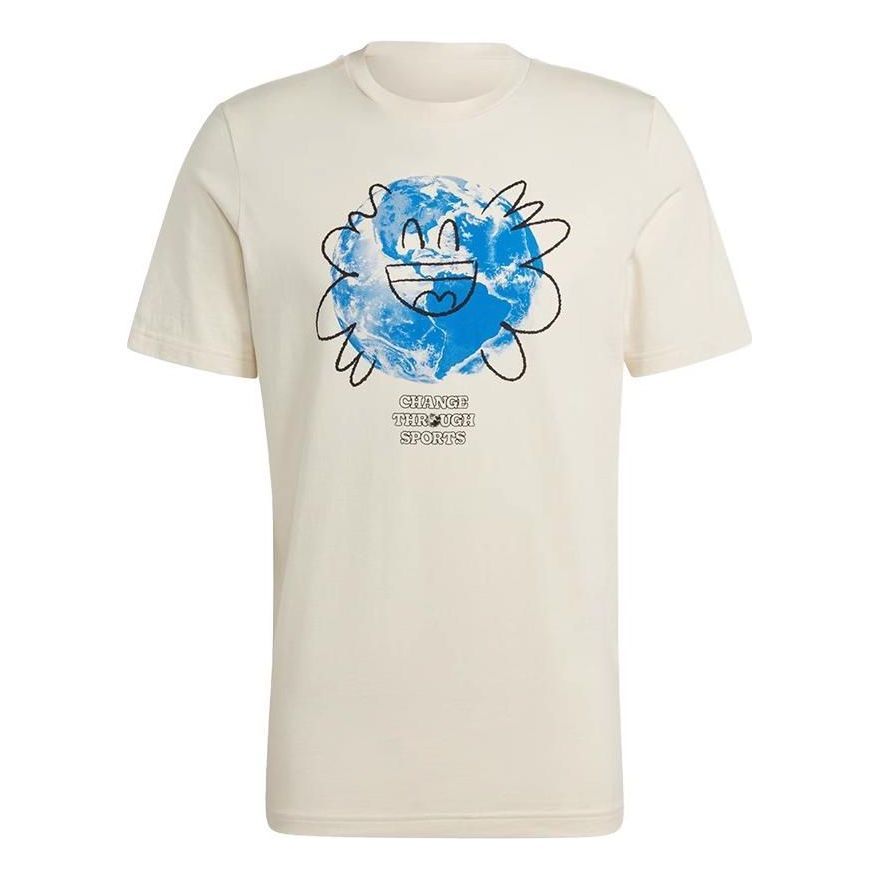 adidas Sportswear Change Through Sports Earth Tee 'Beige' HY1343 sold by KicksCrew
