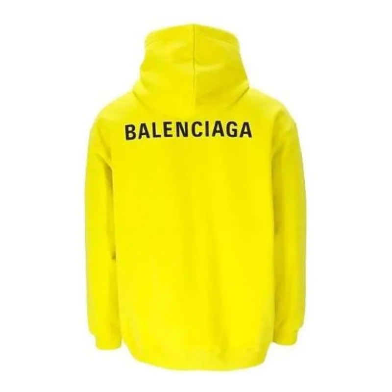 Balenciaga Medium Fit Logo Hoodie 'Yellow' 600583TIV847440 sold by KicksCrew