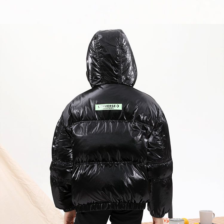 (GS) Converse Logo Short Down Jacket 'Black' CV2142082GS-002 sold by KicksCrew product image thumbnail 3