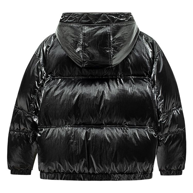 (GS) Converse Logo Short Down Jacket 'Black' CV2142082GS-002 sold by KicksCrew product image thumbnail 2