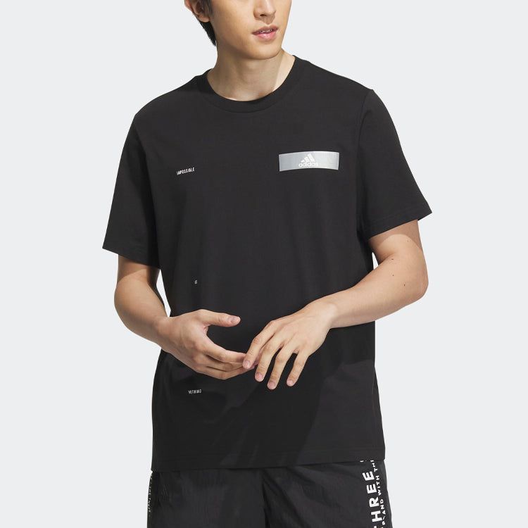 Adidas Tech Ref T-Shirts 'Black' IA8095 sold by KicksCrew product image thumbnail 2